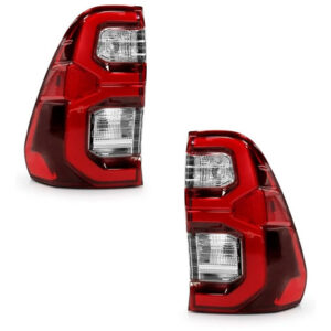 Par Sinaleira Traseira Hilux Srv 2021 2022 C/ Led Vermelho