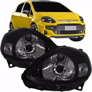 Par Farol Fiat Punto Máscara Negra 2012 2013 2014