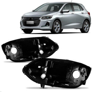 Par Carcaça Farol Onix 2020 A 2025 Modelo Simples