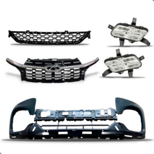 Kit Grade Central Para Tiggo 8 2021 A 2025 Com Par Milha Preto