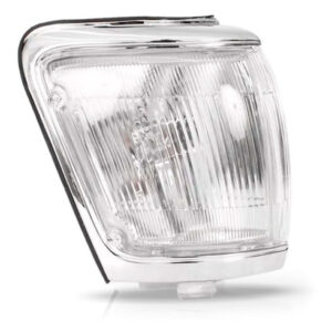 Par Lanterna Dianteira Hilux Sw4 92 A 96 Cristal Aro Cinza Cinza