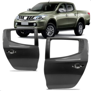 Par Porta Traseira L200 Triton 2015 2016 2017 2018 2019 Preto Traseira