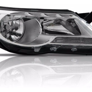 Farol Tiguan 2009 2010 2011 Cromado 1ª Linha Direito/passageiro