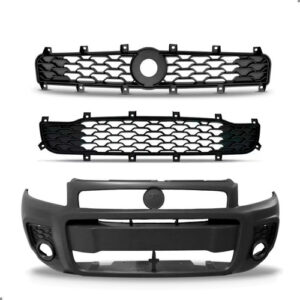 Kit Parachoque E Grade Para Strada Working 2014 A 2019 Preto