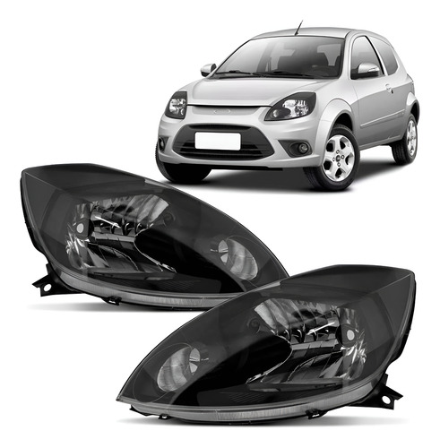 Par Farol Ka 2008 2009 2010 2011 2012 Manual Mascara Negra Direito