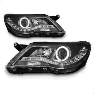 Par Farol Tiguan 2009 2010 2011 Com Led E Projetor