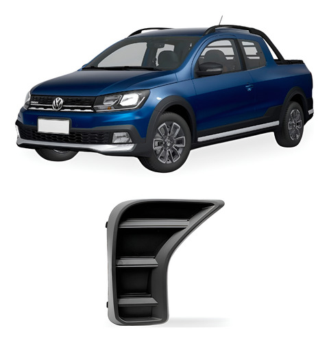 Grade Lateral Saveiro 23 A 26 Parachoque Diant S/ Furo Esquerdo