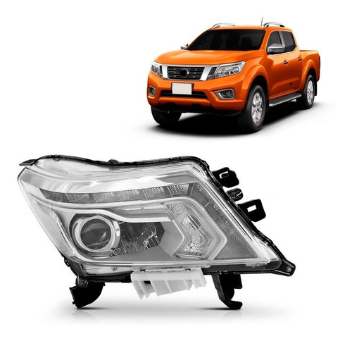 Farol Frontier 2017 2018 2019 2020 Com Led 1ª Linha Esquerdo/motorista