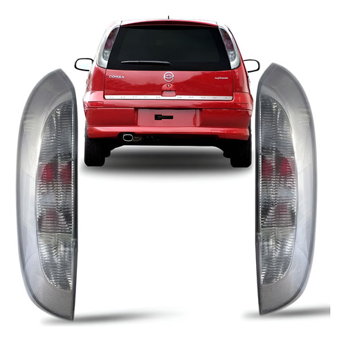 Lanterna Corsa Hatch Fume 08 09 10 2011 12 Par Fumê 1ª Linha Fumê