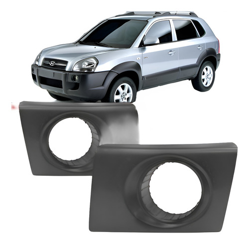 Par Moldura Grade Milha Tucson 05 06 07 08 09 10 11 12 13 14