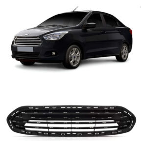 Grade Radiador Para Ford Ka 2015 A 2018 Sem Friso 1a Linha Preto
