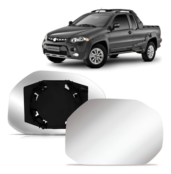 Lente Retrovisor Palio Strada Adventure Locker 2009 2010 Lado Esquerdo