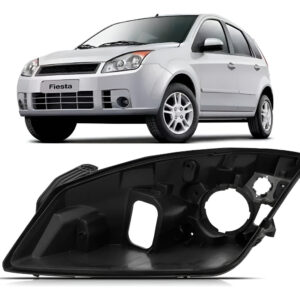 Carcaça Farol Para Fiesta 2007 2008 2009 2010 Lado Esquerdo