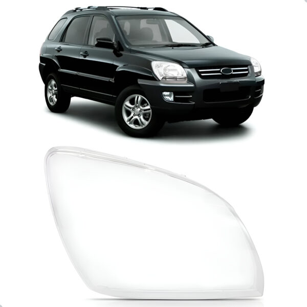 Lente Farol Para Kia Sportage 2006 Até 2009 Lado Direito