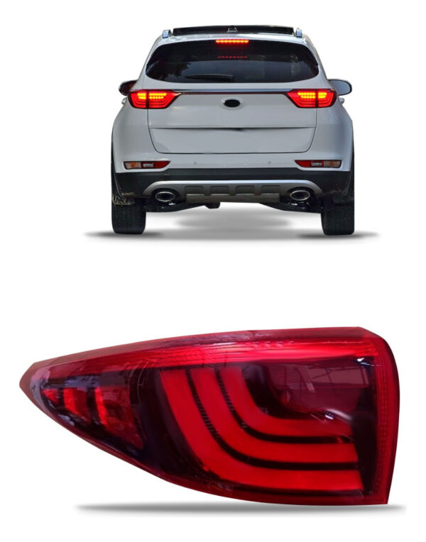 Lanterna Traseira Sportage 2017 2018 2019 Canto Com Led Lado Esquerdo