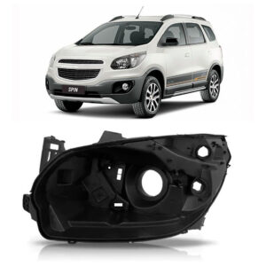 Carcaça Farol Spin 2012 2013 2014 2015 2016 Elétrico Lado Esquerdo