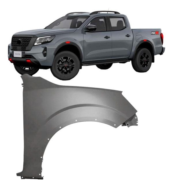 Paralama Frontier Pro 4x 2020 A 2022 2023 Com Furo Moldura Lado Direito