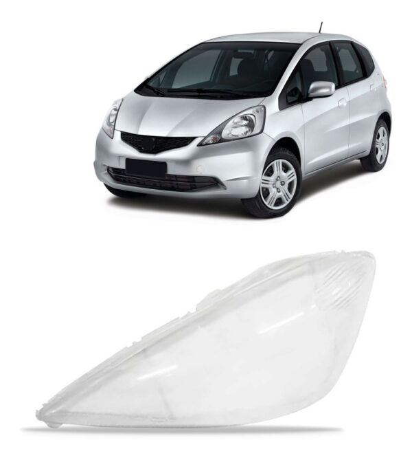 Lente Farol Fit 2009 A 2012 Lado Esquerdo