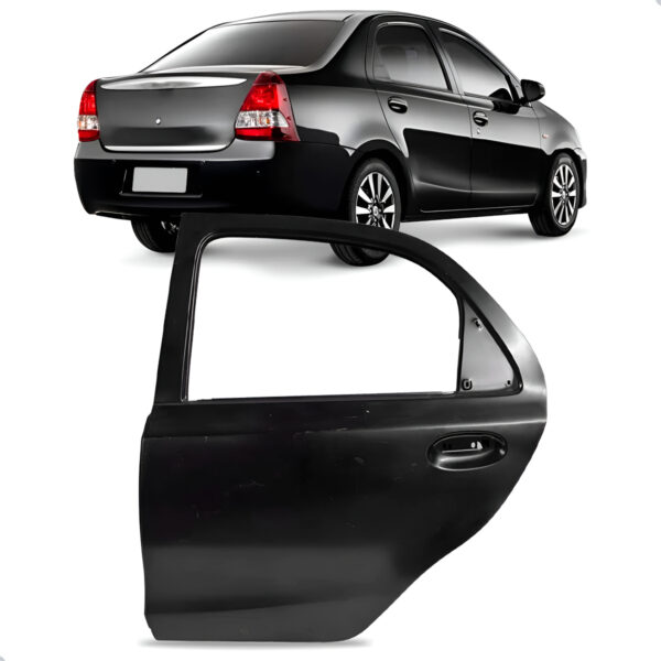 Porta Traseira Etios Sedan 2017 A 2021 Lado Esquerdo