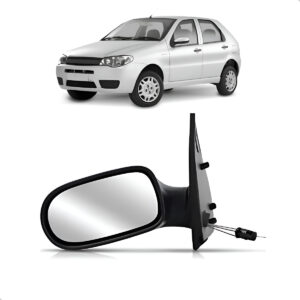 Retrovisor Externo Para Palio 2008 A 2010 Texturizado Lado Esquerdo