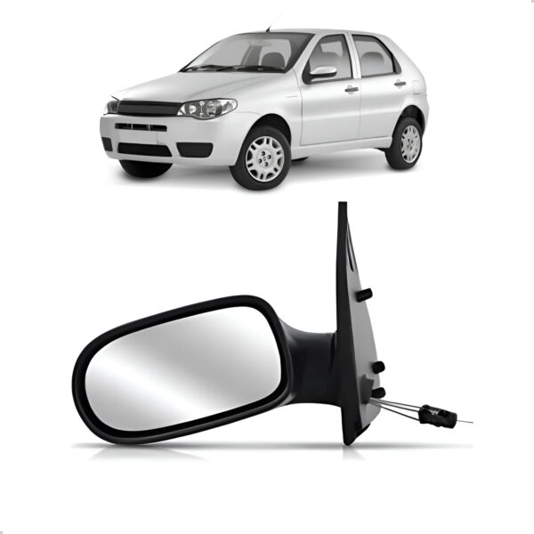 Retrovisor Externo Para Palio 2008 A 2010 Texturizado Lado Esquerdo