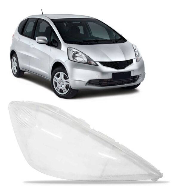 Lente Farol Fit 2009 A 2012 Lado Direito