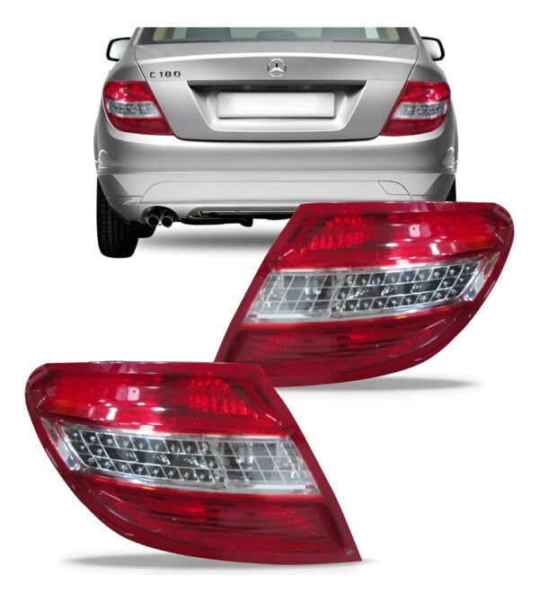 Lanterna Mercedes C180 Com Led 2012 2013 2014 Sedan Lado Esquerdo