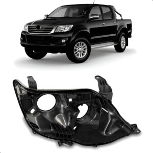 Carcaça Farol Hilux 2012 2013 2014 2015 Sw4 C/ Regulador Lado Direito