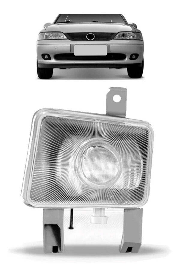 Farol De Milha Auxiliar Para Vectra 2000 A 2006 Lente Lisa Lado Esquerdo
