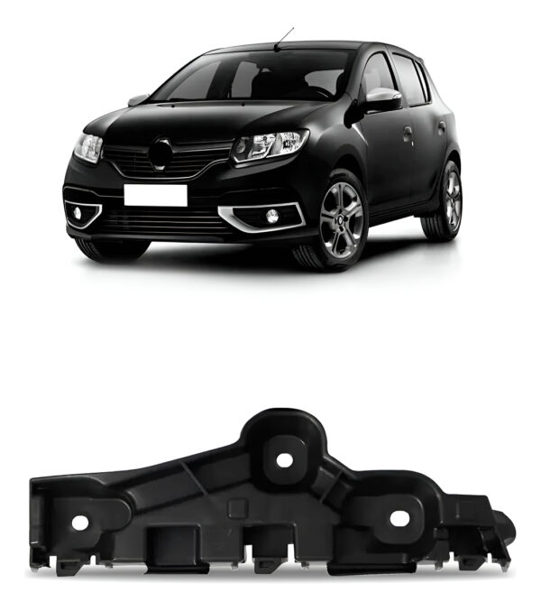 Guia Parachoque Dianteiro Logan Sandero 2015 2016 2017 2018 Lado Esquerdo