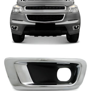 Moldura Cromada Farol De Milha Para S10 2012 13 2014 2015 Lado Esquerdo