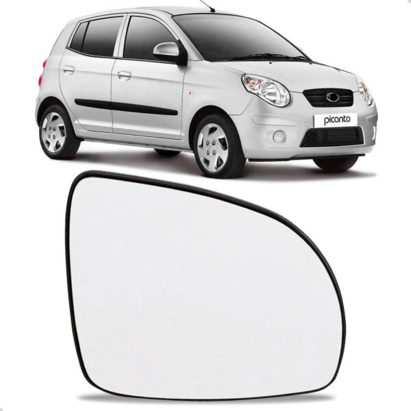 Lente Retrovisor Para Kia Picanto 2008 Até 2011 Lado Direito