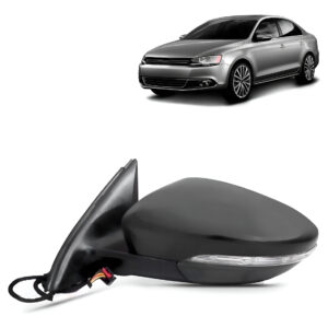 Retrovisor Jetta R Line 2011 A 2018 Eletrico Com Pisca Lado Esquerdo