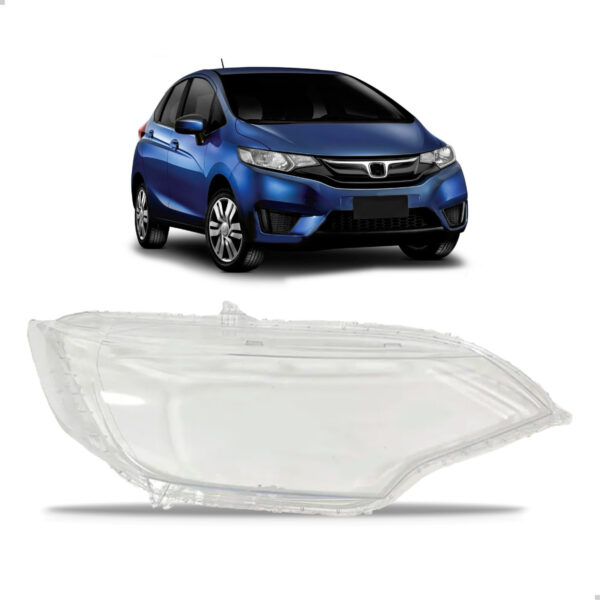 Lente Farol Para Honda  Fit 2014 2015 2016 17 18 19 20 2021 Lado Direito