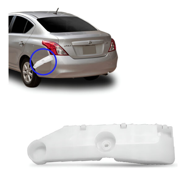 Guia Suporte Central Parachoque Traseiro Versa 2011 A 2015 Lado Esquerdo