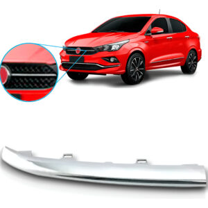 Friso Da Grade Radiador Fiat Cronos 2018 A 2020 Cromado Lado Direito