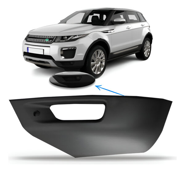 Moldura Parachoque Range Rover Sport 2015 A 2018 Com Furo Lado Esquerdo
