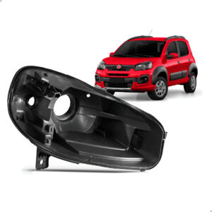 Carcaça Farol Uno 2015 2016 2017 2018 2019 2020 2021 Lado Direito