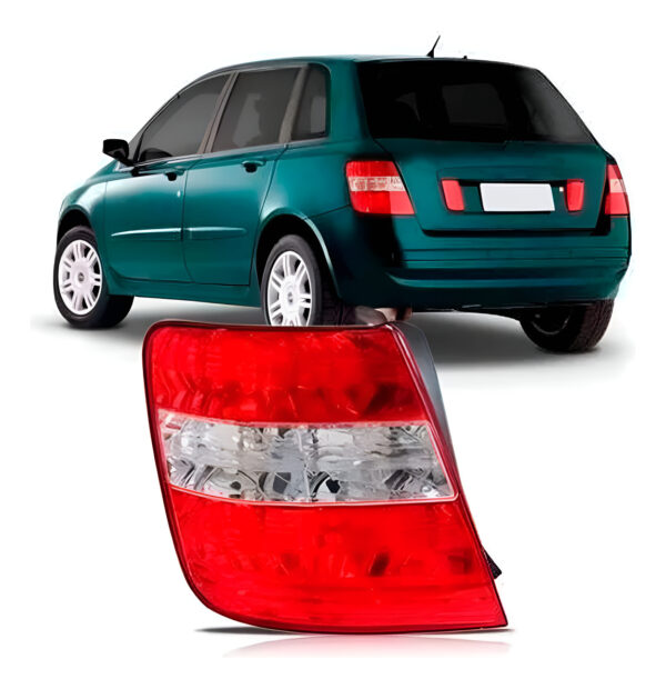 Lanterna Traseira Stilo 2001 A 2005 Bicolor Lado Esquerdo