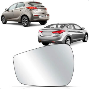 Lente Retrovisor Para Hyundai Elantra E Hb20 2011 Até 2016 Lado Direito