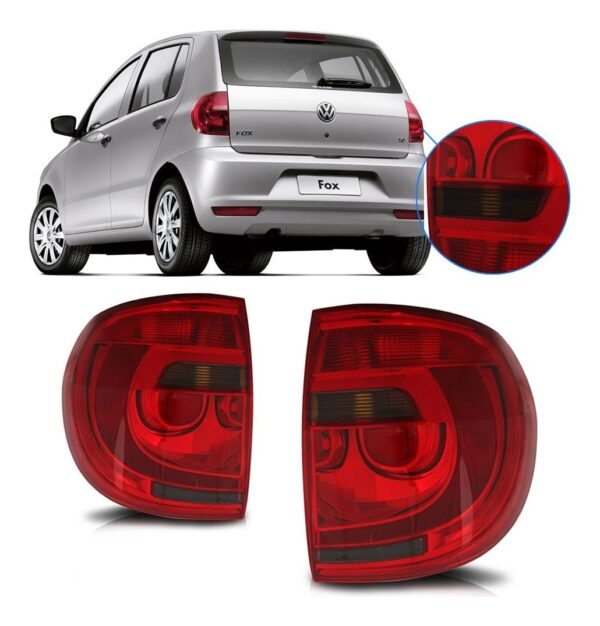 Lanterna Vw Fox Fume 2010 A 2013 Lado Esquerdo