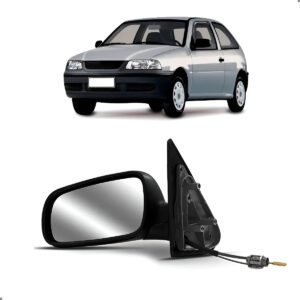 Retrovisor Externo Para Gol 1999 A 2008 Com Controle Lado Esquerdo