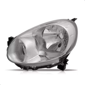 Farol Dianteiro Para Nissan March 2011 A 2013 Cromado Manual Lado Esquerdo