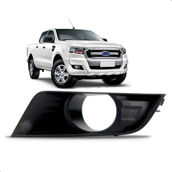 Grade Tela Moldura Milha Ranger 2016 2017 2018 2019 20 Preto Lado Esquerdo