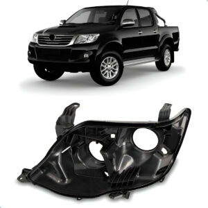Carcaça Farol Hilux 2012 2013 2014 2015 Sw4 C/ Regulador Lado Esquerdo