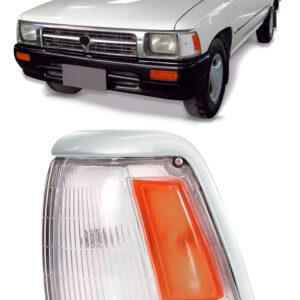 Sinaleira Seta Hilux Srv 93 A 2001 Cristal/ambar Aro Cromado Lado Esquerdo