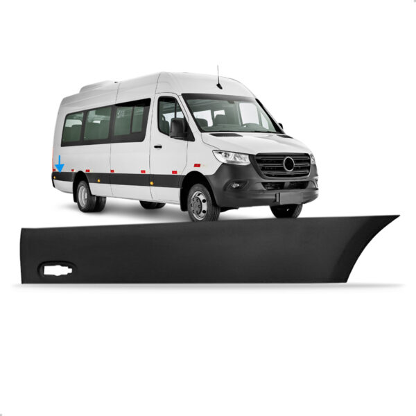 Friso Lateral Para Sprinter 2020 A 2025 Traseiro Com Furo Lado Direito