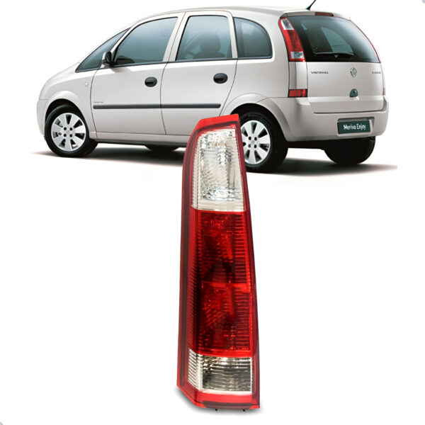 Lanterna Meriva 2002 A 2012 Vermelha Cristal Lado Esquerdo