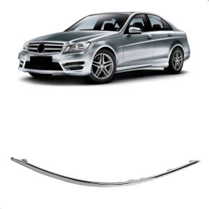 Friso Parachoque Para Mercedes C180 2012 A 2014 Dianteiro Lado Esquerdo
