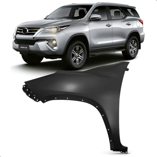 Paralama Hilux Sw4 2016 A 2018 C/ Furo Moldura Lado Esquerdo